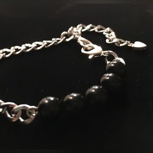 HANDMADE Black Pearl Bracelet W/ Side Clasps